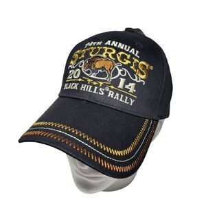 2014 Sturgis Hat 74th Annual Black Hills Motorcycle Rally Adjustable Embroidered